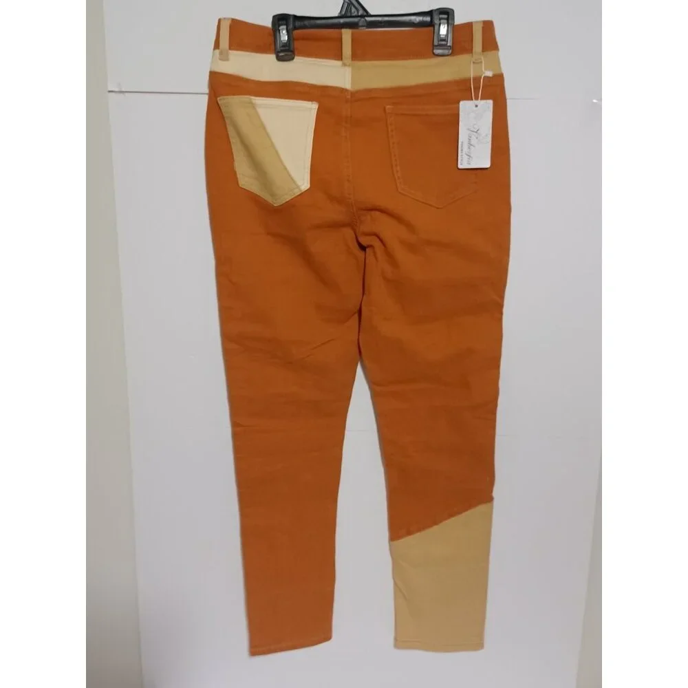 vamberfia Patchwork Stretch Size Large  32X29 jeans - Picture 7 of 7